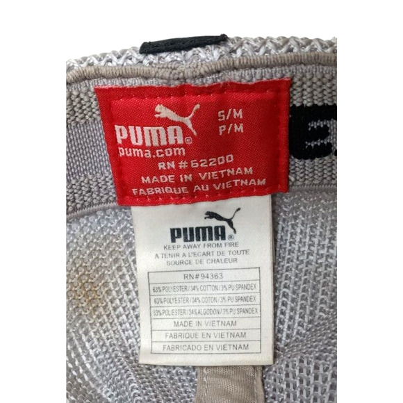 Puma Black Cap with Green Logo Flexfit Hat, Pre-owned - Picture 9 of 9